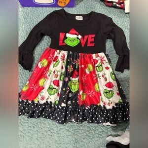 Festive Grinch Holiday Dress
